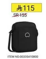 Black shoulder bag.