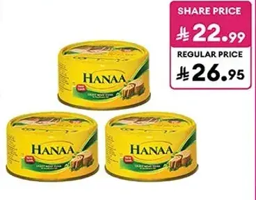 Hanaa Light Meat Tuna 3 Cans