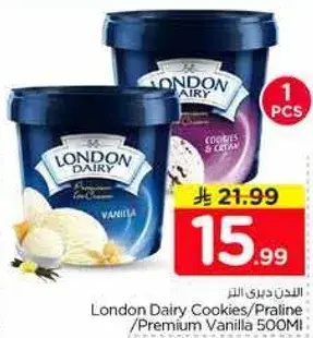 London Dairy Ice Cream Vanilla 500ml