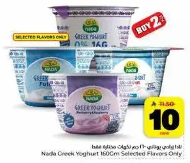 Nada Greek Yoghurt 160g Selected Flavors Only