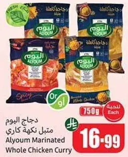 دجاج اليوم متبل نكهه كاري