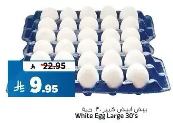 بيض ابيض كبير 30 حبه