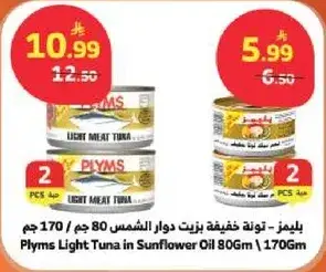 بليمس - تونه خفيفه زيت دوار الشمس 80 جرام
