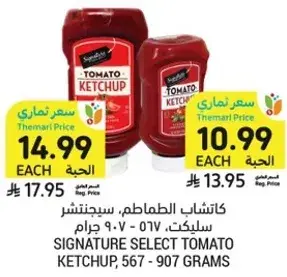 كاتشاب الطماطم، سيجنتشر سلكت، 567 - 907 جرام