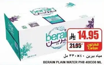 Berain plain water PH8 40x330 ml