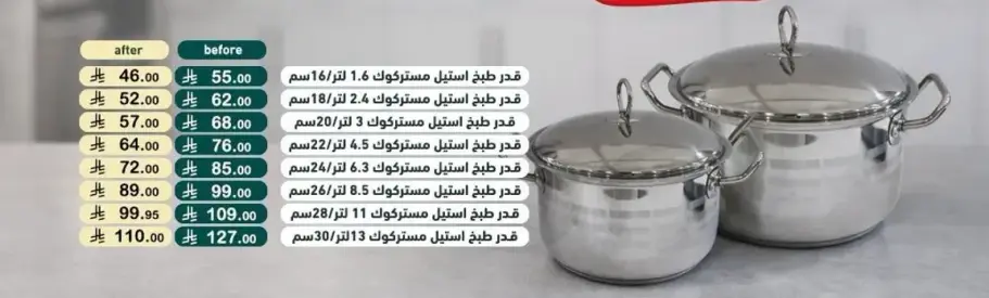 Stainless steel pot set 16/18/24 cm