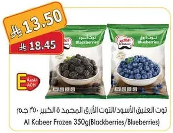 توت العليق الاسود/التوت الازرق المجمد 350 جرام