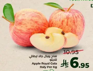 Apple Royal Gala from Italy, sold per kg.