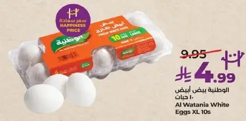 الوطنيه بيض ابيض XL 10 حبات