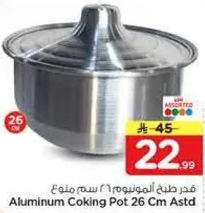 Aluminum Cooking Pot 26 Cm Astd
