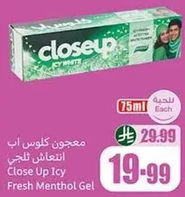 معجون كلوست اب انتعاش فنج Close Up Icy Fresh Menthol Gel