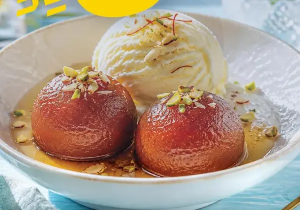 Gulab Jamun with Ice Cream