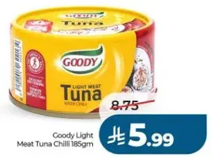 Goody Light Meat Tuna Chilli 185gm