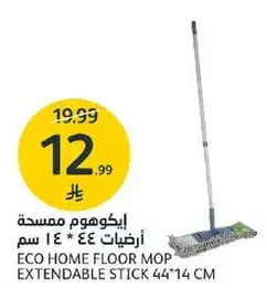 Eco home floor mop extendable stick 44*14 cm