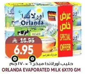 حليب اورلندا مبخر 6 × 170 جرام