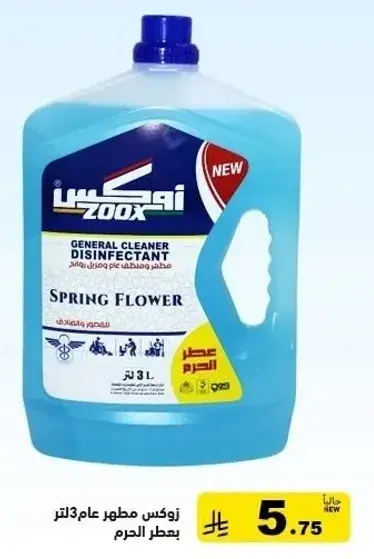 General cleaner disinfectant with spring flower scent.