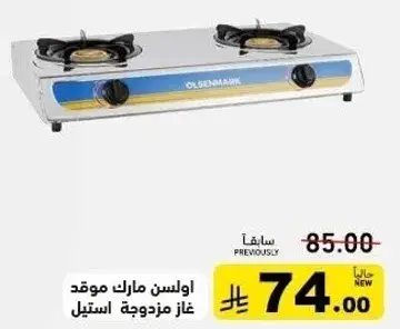 Double gas stove