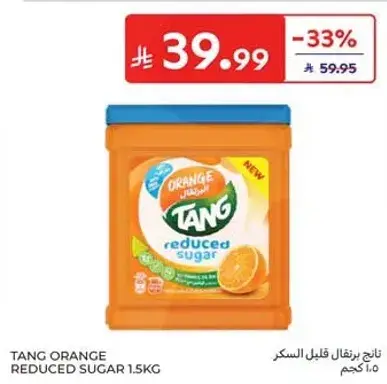 Tang Orange Reduced Sugar 1.5kg
