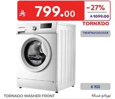 Tornado Washer Front 6 KG