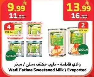 Wadi Fatima Sweetened Milk Evaporated 397Gm