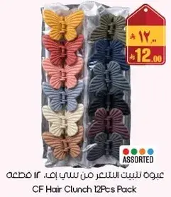 عبوه تثبيت الشعر من سي اف 12 قطعه