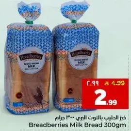 Breadberries Milk Bread 300G