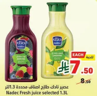 Nadec Fresh juice selected 1.3L