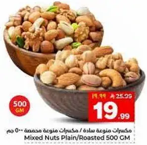 Mixed Nuts Plain/Roasted 500 GM