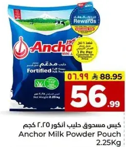 Anchor Milk Powder Pouch 2.25Kg.