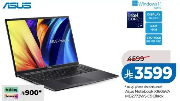 Asus Notebook X1605VA MB7772WS C9 Black