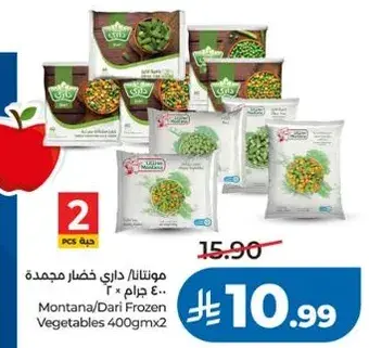 مونتانا/داري خضار مجمده 400 جرام × 2