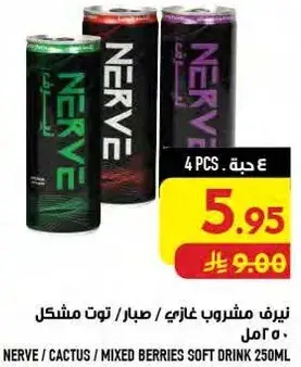 Nerve Cactus/Mixed Berries Soft Drink 250 ml