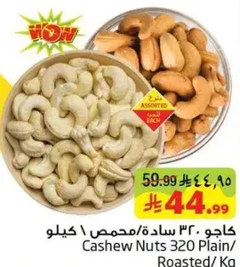 Cashew Nuts 320 Plain / Roasted / Kg