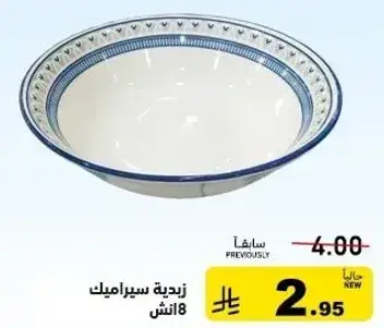 Ceramic bowl 8 inch
