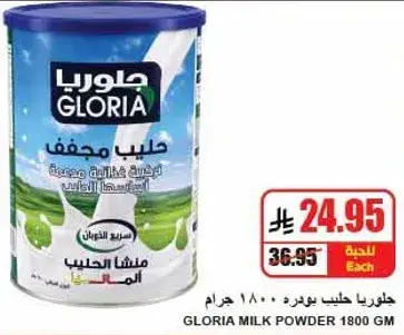 Gloria Milk Powder 1800g