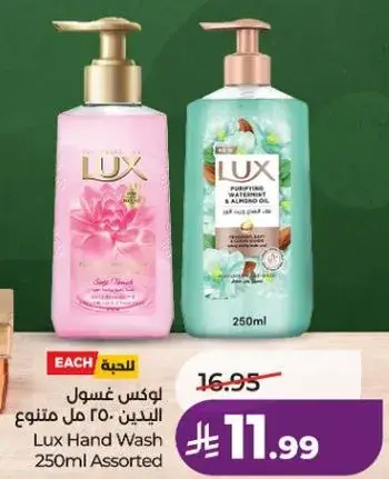 لوكس غسول اليدين 250 مل متنوع