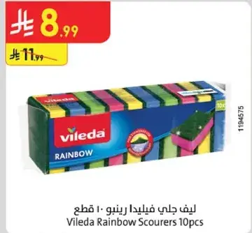 Vileda Rainbow Scourers 10pcs