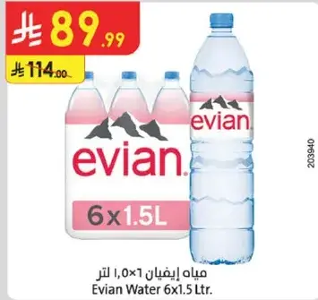 Evian Water 6x1.5L