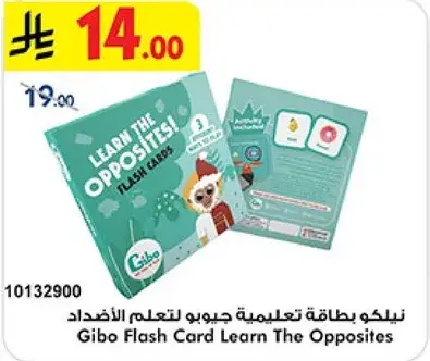 Gibo Flash Card Learn The Opposites