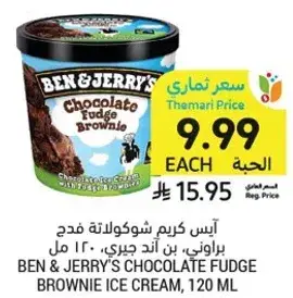 Ben & Jerry's Chocolate Fudge Brownie Ice Cream, 120 ml