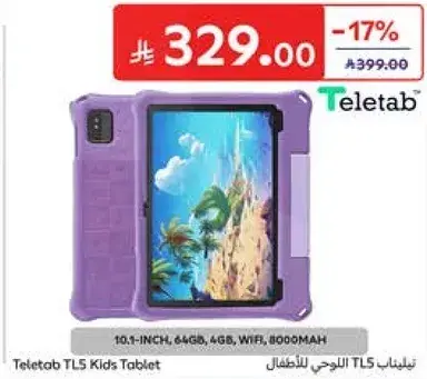 Teletab TL5 Kids Tablet, 10.1-INCH, 64GB, 4GB, WIFI, 8000MAH