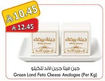Green Land Feta Cheese Analogue (Per Kg)