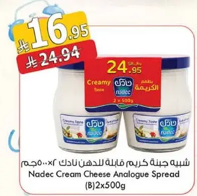 شبيه جبنه كريمه قابله للدهن نادك ٢ × ٥٠٠ جرام