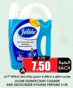 JOLINE DISINFECTANT CLEANER 3 LTR