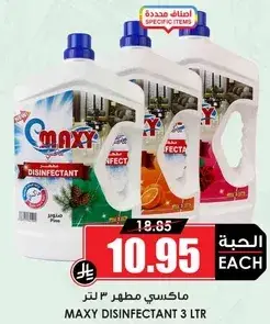 Maxy disinfectant, 3 liters.