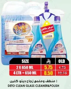 Deto Clean Glass Cleaner & Polish 4 Ltr