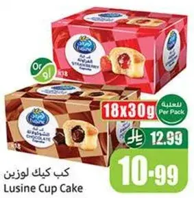 كب كيك لوزين 18x30 جرام