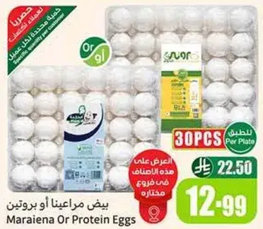 بيض مراعينا او بروتين 30 قطعه