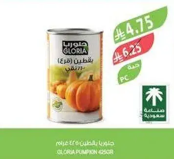 Gloria pumpkin 425g