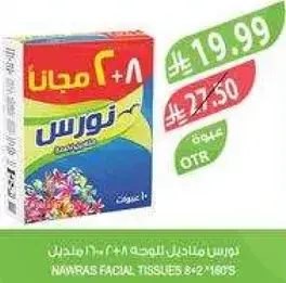 Nawras Facial Tissues 8x2 160's